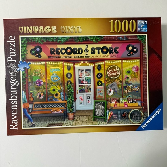 Ravensburger Record Store Puzzle with Vibrant Colors 1000 pieces - Picture 1 of 4